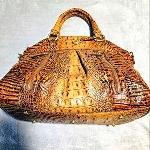 Beautiful " gently used"  Exotic leather Brahmin purse.